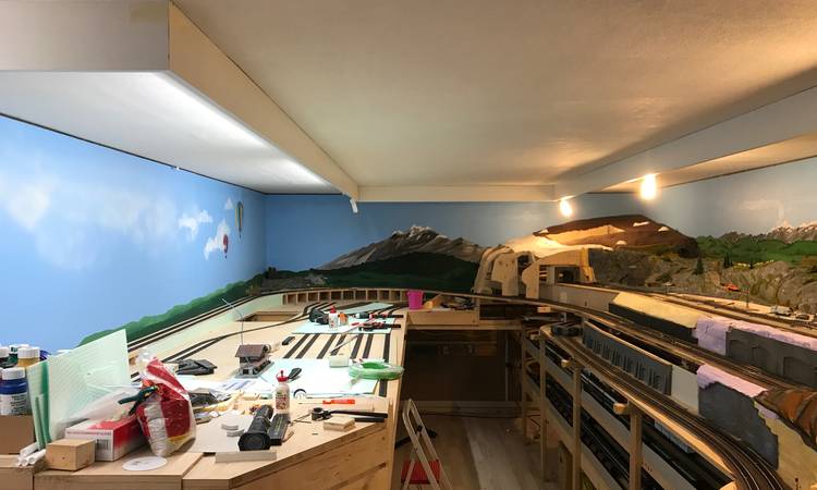 Beleuchtung halb fertig